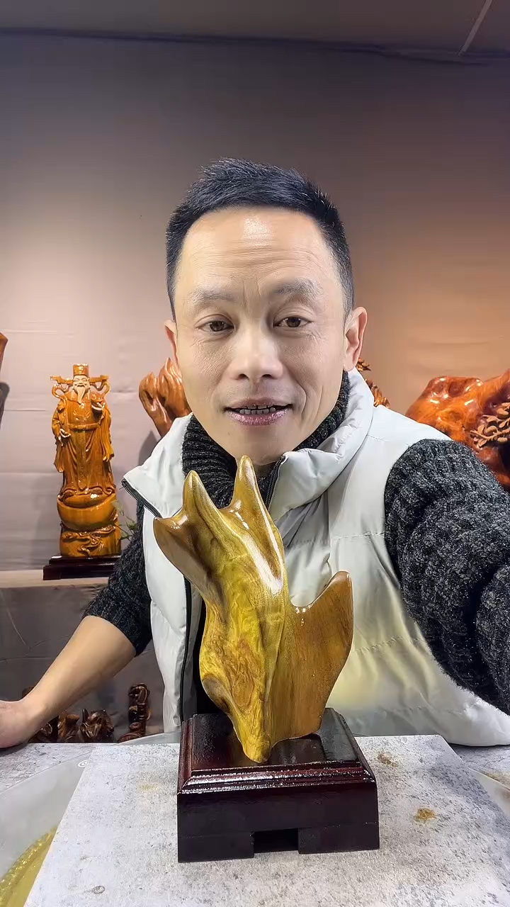 金丝楠禾*小叶桢楠随行摆件9
