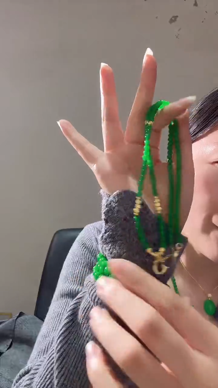 颈饰未镶嵌翡翠4毛衣链率