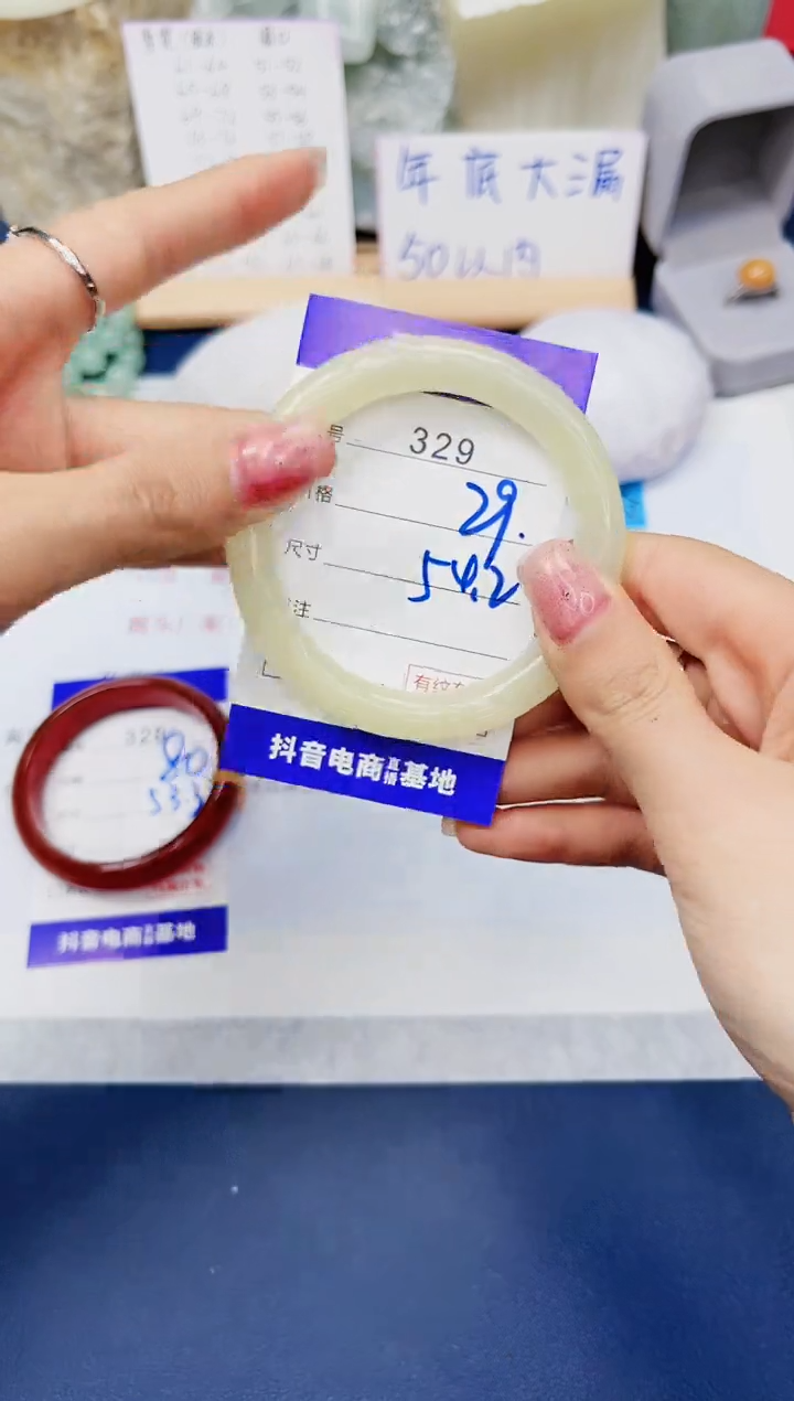 【闪购商品】石英质玉手镯未镶嵌329-小青提-圈口54