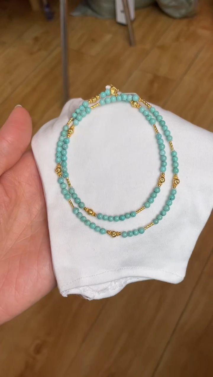 未镶嵌绿松石项链88