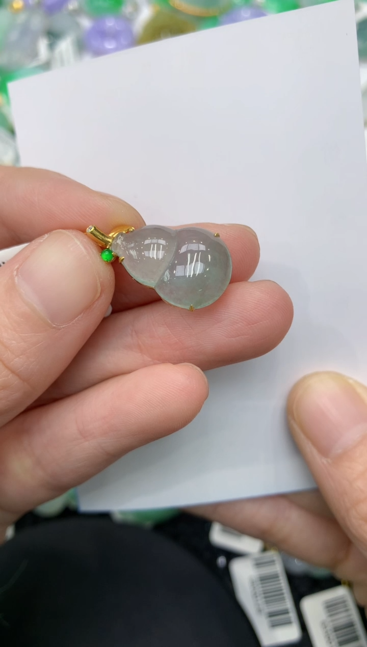 【闪购商品】翡翠颈饰18K金镶嵌11111111