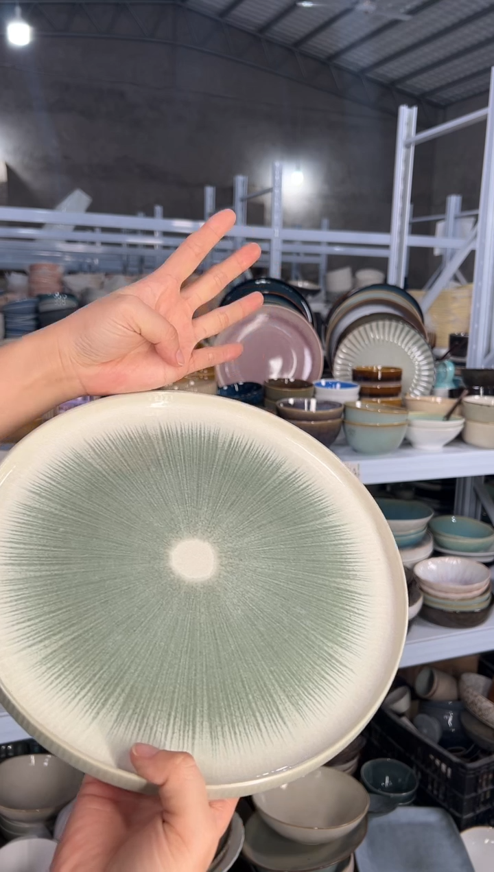 陶瓷外贸尾货瑕疵满20包邮X4大盘