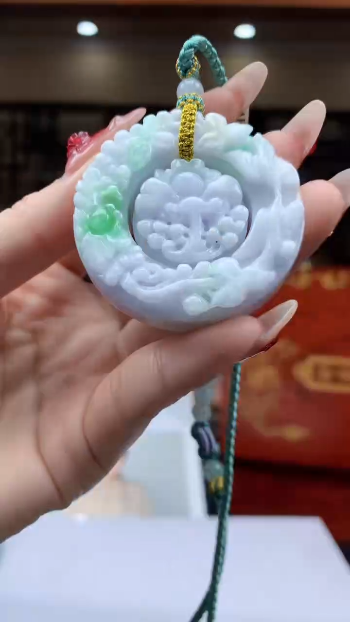 【闪购商品】定制翡翠未镶嵌1002ry-毛货挂件