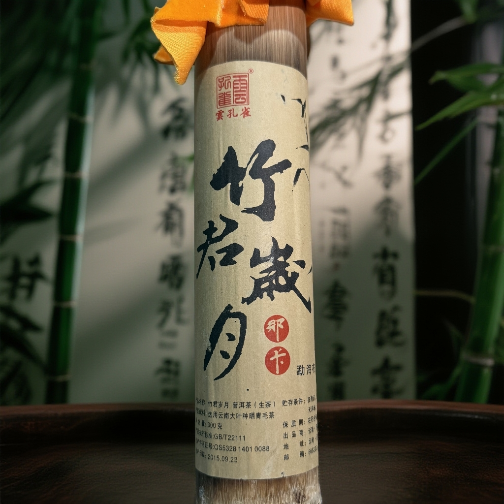 2015年 竹君岁月 那卡 生茶300克