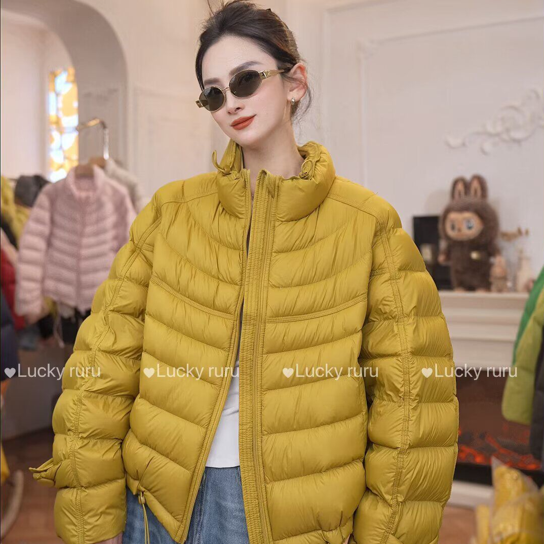 立领排骨羽绒服女短款2025新品甜酷风蓬松保暖宽松外套
