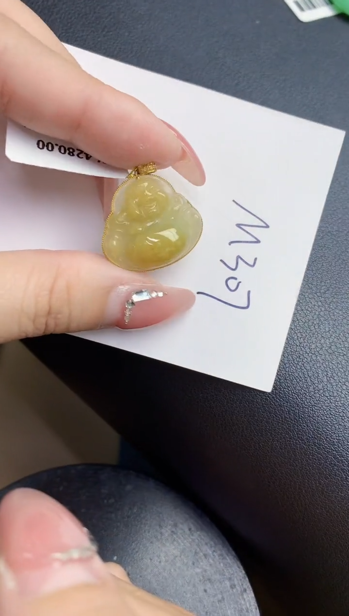 【闪购商品】翡翠颈饰18K金镶嵌000000000