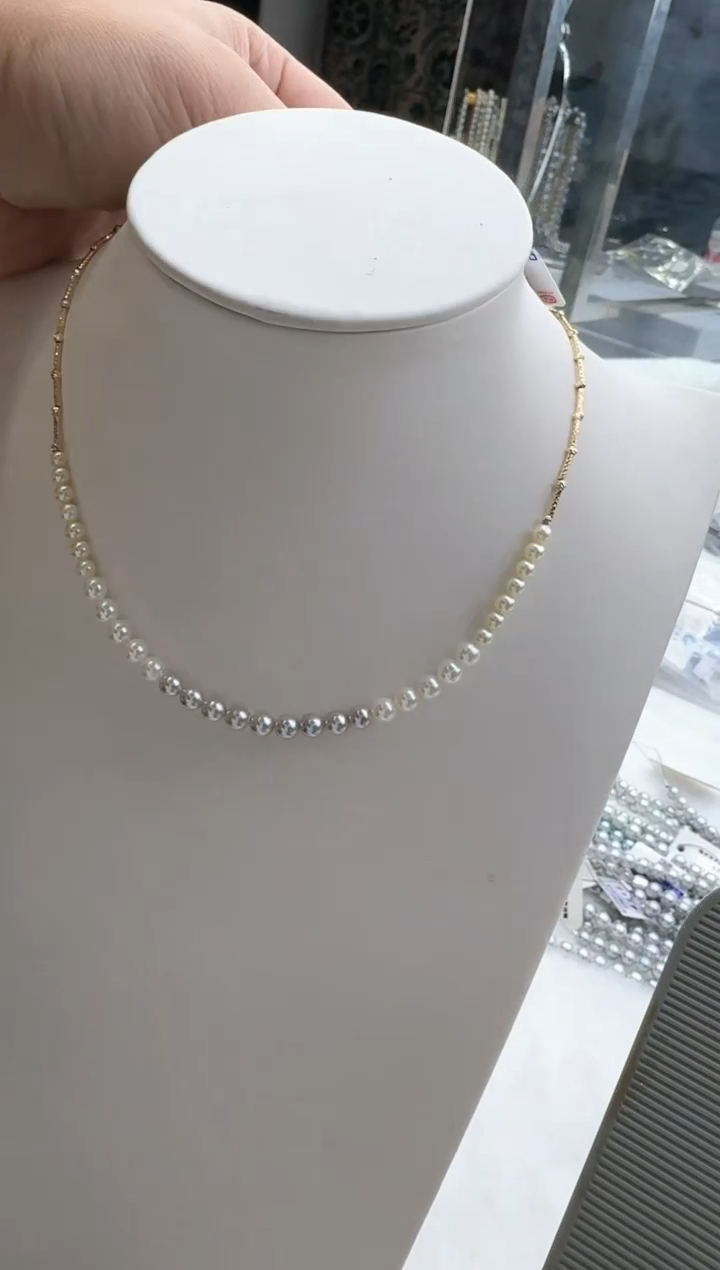 【闪购商品】海水珍珠颈饰18K金镶嵌清货