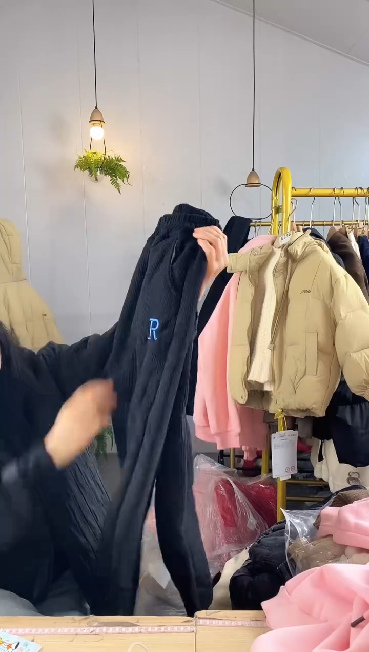 160码R字加绒休闲卫裤【806