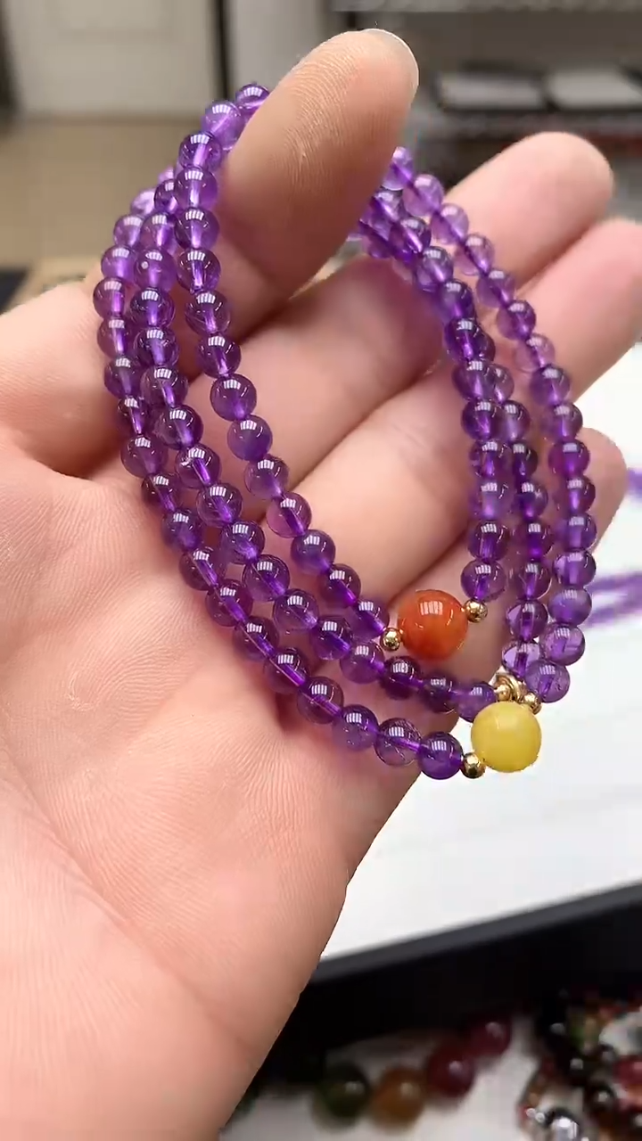 【闪购商品】紫晶手链未镶嵌手链85