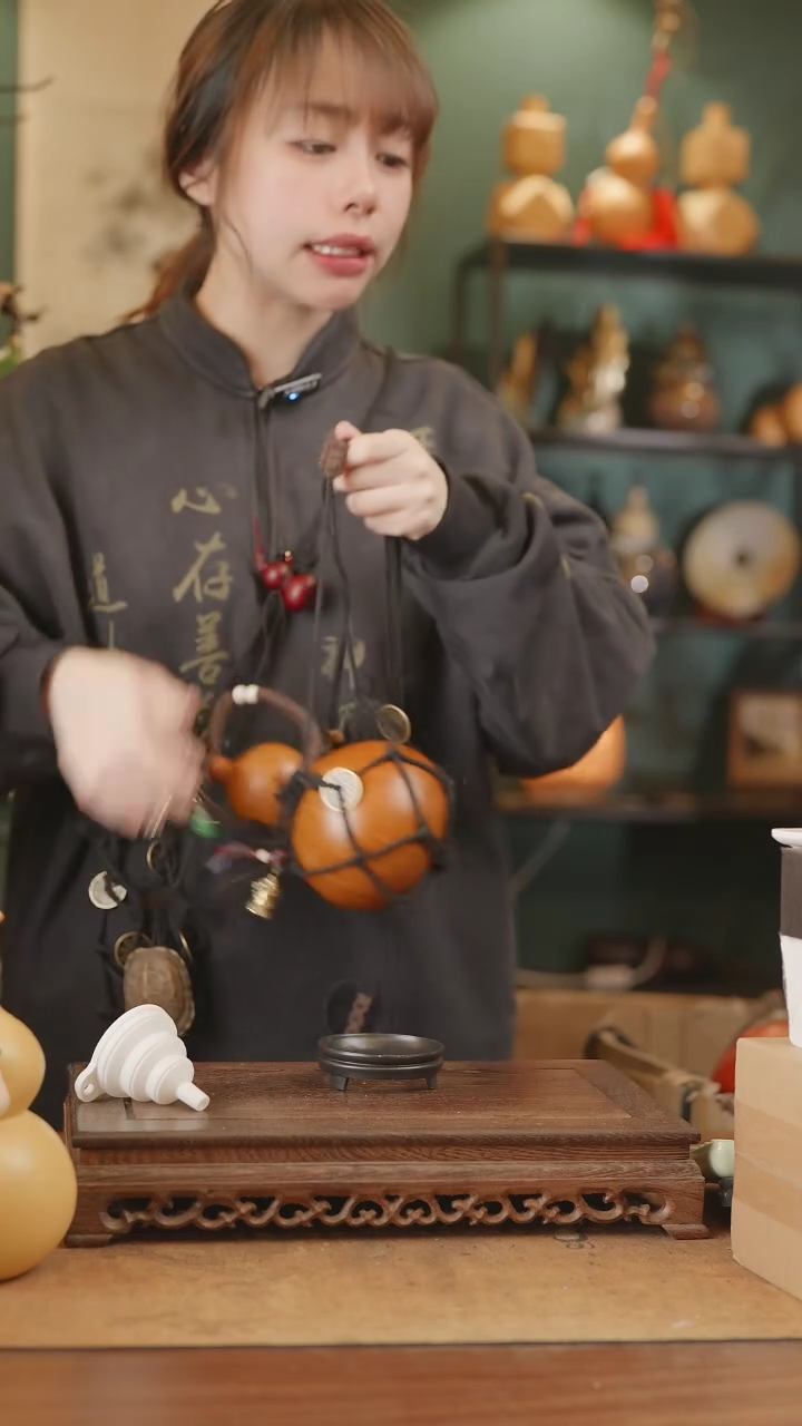 【闪购商品】278号精品天然大漆工艺防渗内胆酒葫芦~