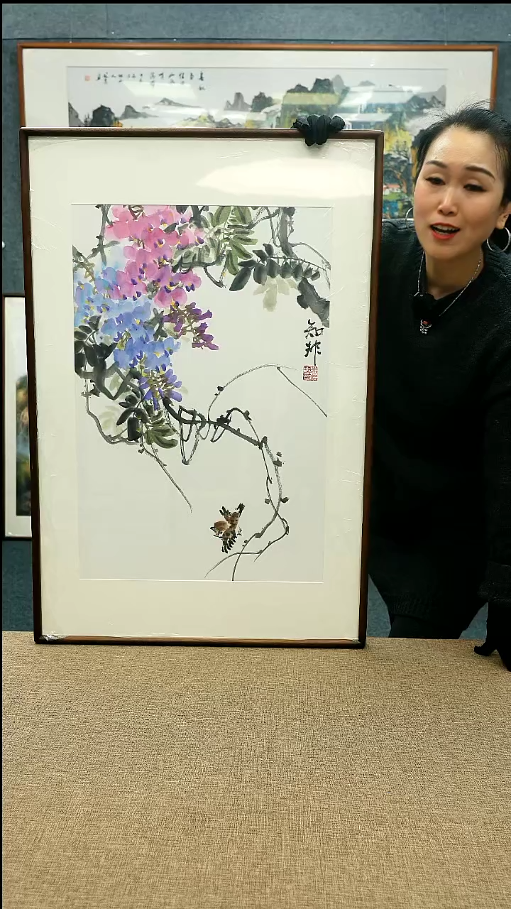 【闪购商品】国画62*92知非老师花鸟