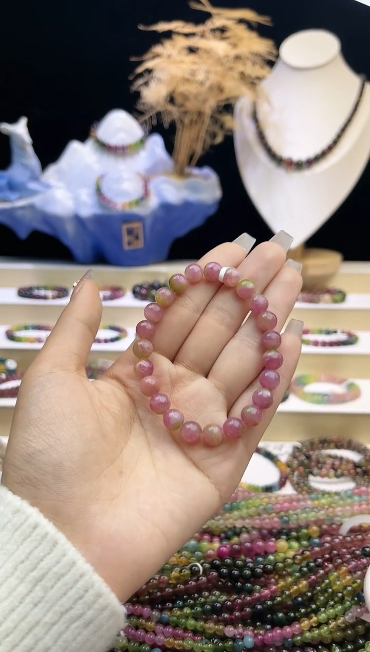 【闪购商品】碧玺/未镶嵌J8mm+碧玺单圈多样性发货