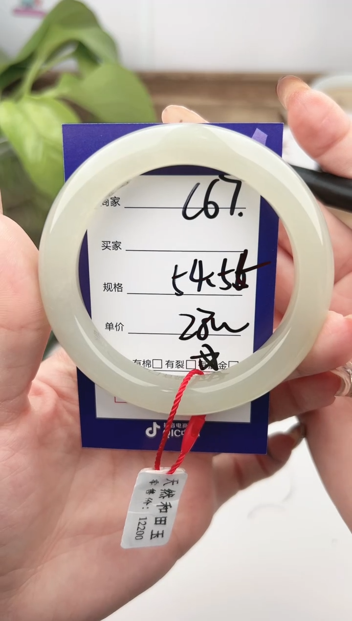 未镶嵌手镯和田玉微色差C67