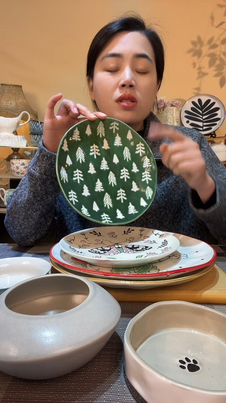 【闪购商品】瓷片瑕疵款 8.5英寸盘 介意勿拍