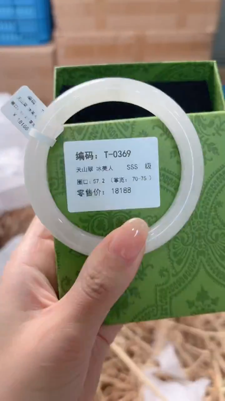未镶嵌手镯石英质玉T-0369
