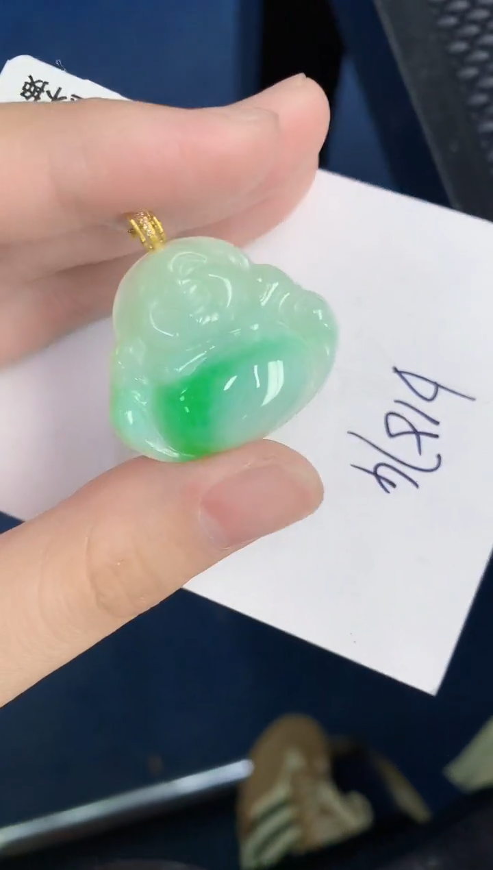 【闪购商品】翡翠颈饰18K金镶嵌0000000000