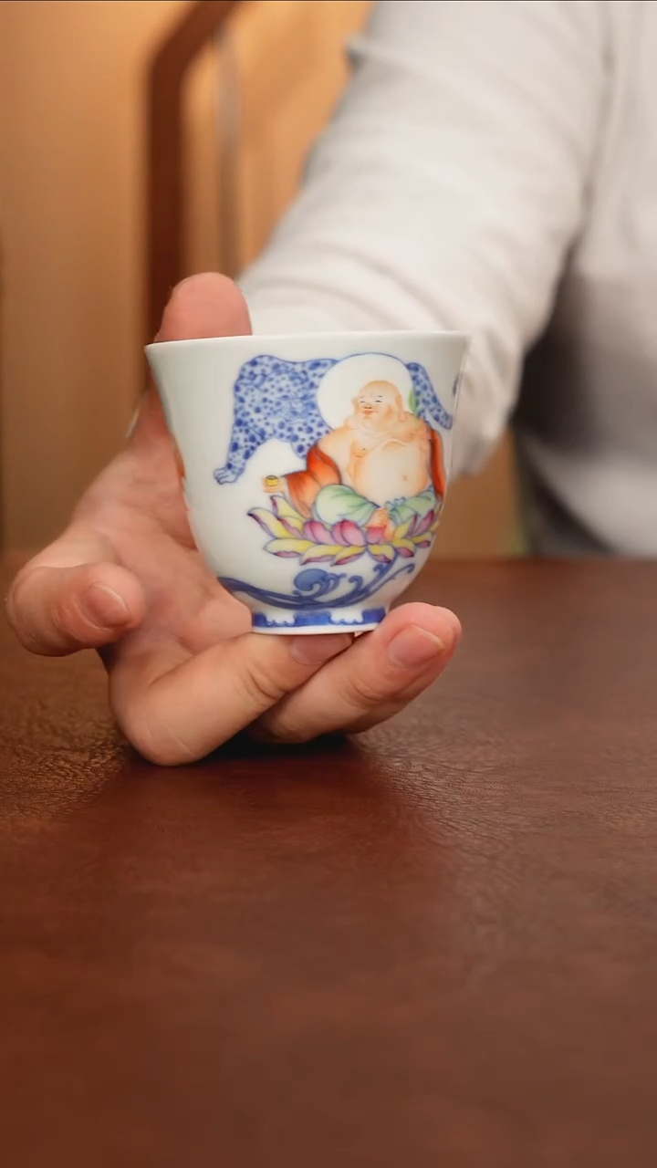 景德镇瓷器，青花瓷手绘茶具~