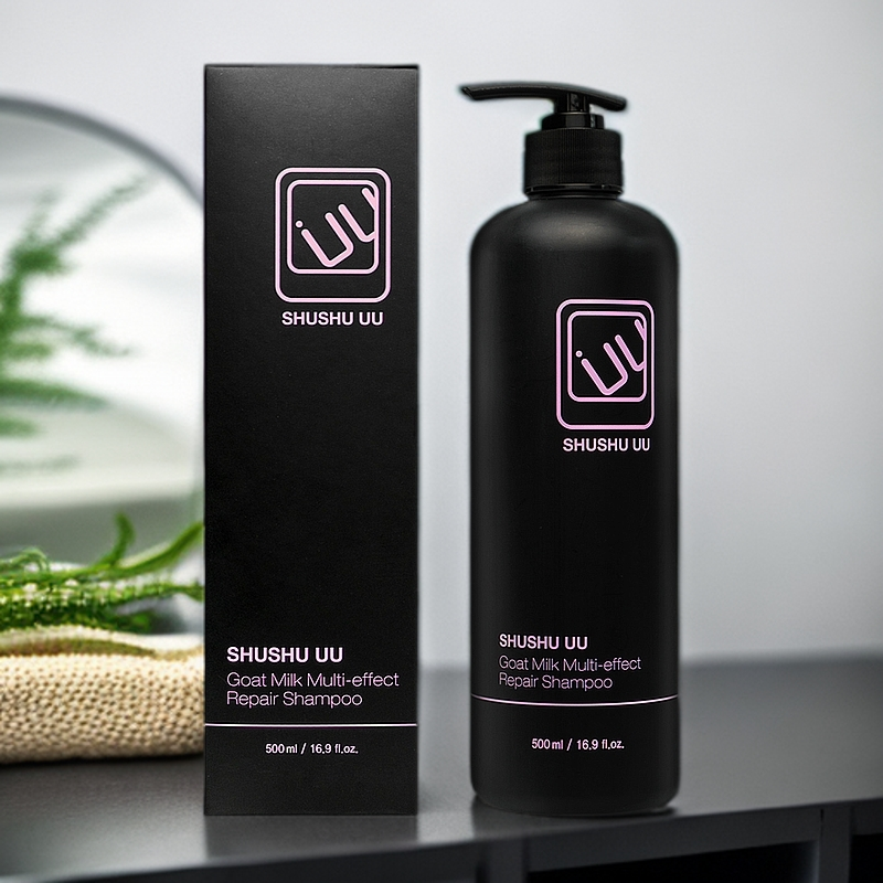 用一次爱一辈子的洗发水洗出海藻般的秀发，黑色山羊奶洗发水500ml
