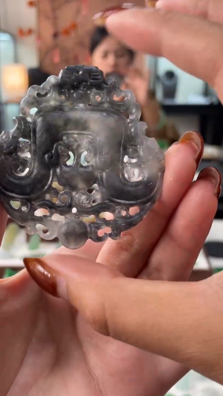 【闪购商品】定制翡翠未镶嵌仿古牌450