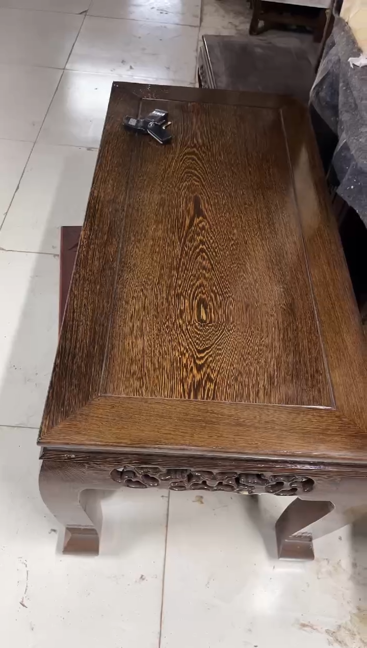 木紫*歌处理款鸡翅木大炕桌100*50*50