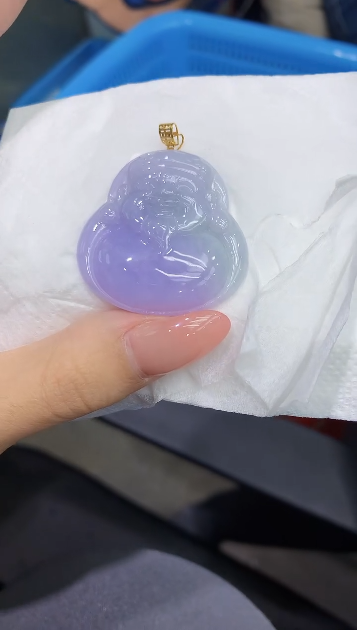 颈饰18K金镶嵌翡翠111111111111