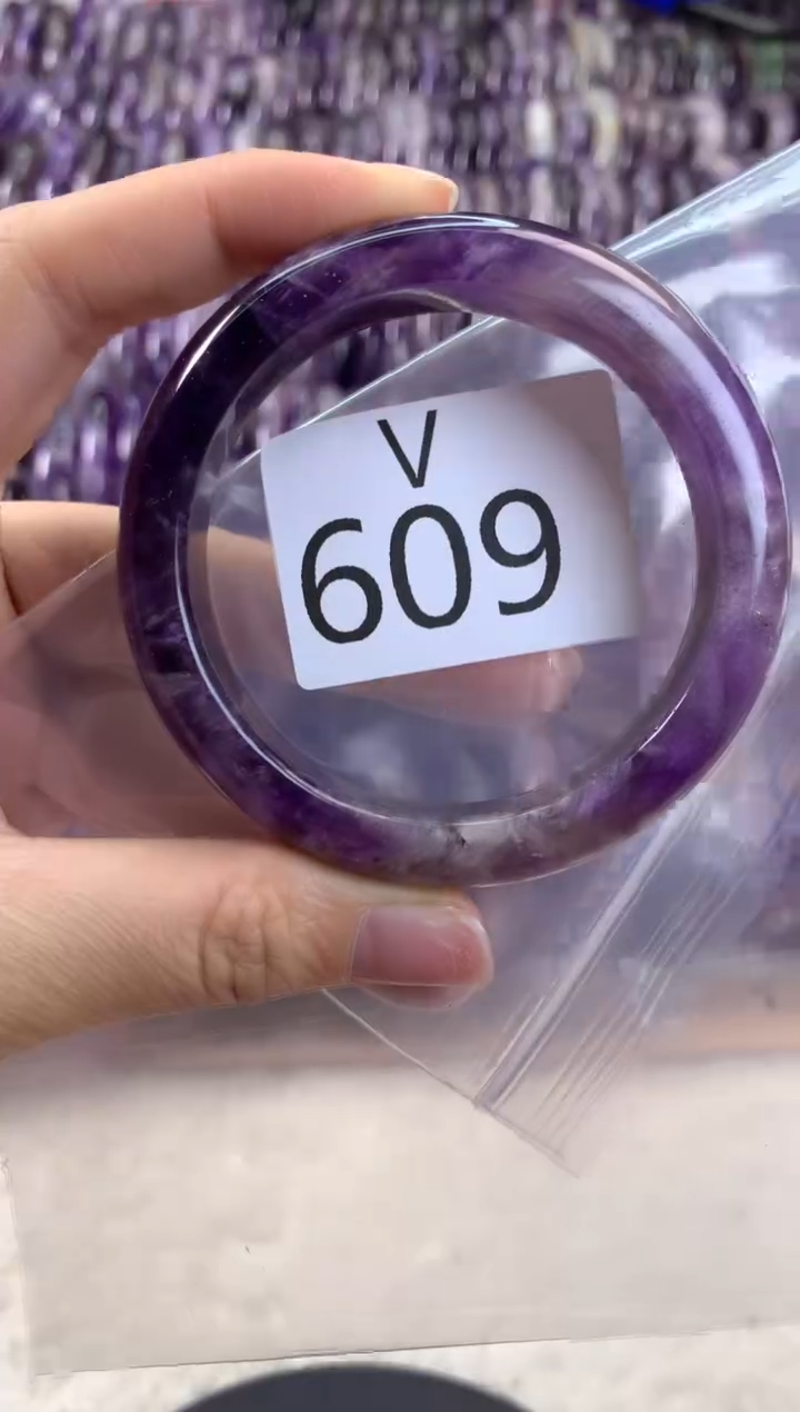 【闪购商品】水晶水晶手镯V未镶嵌609-54