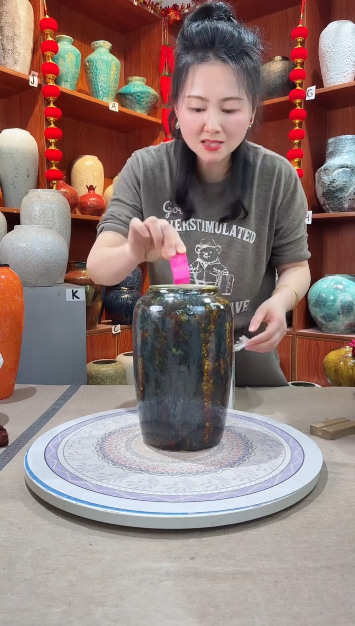 【闪购商品】瓶孤品 微瑕陶瓷花瓶 无花 a224