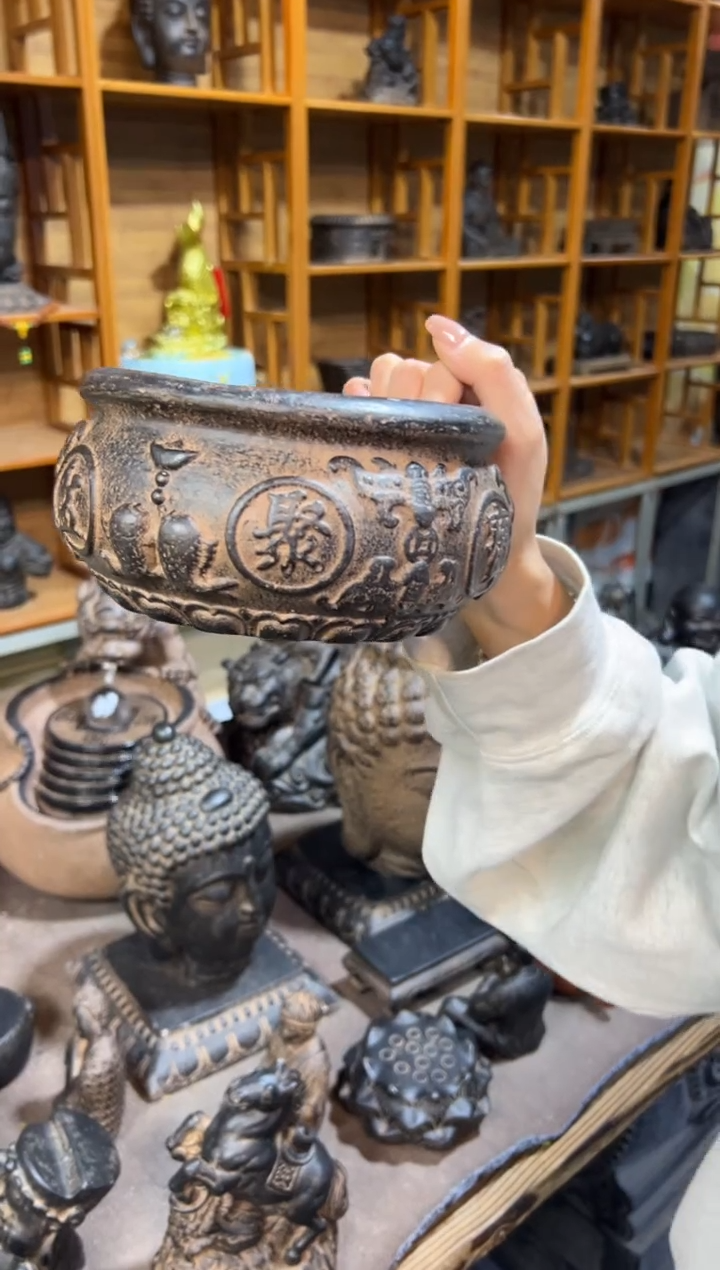 陶土【火山泥】聚宝盆