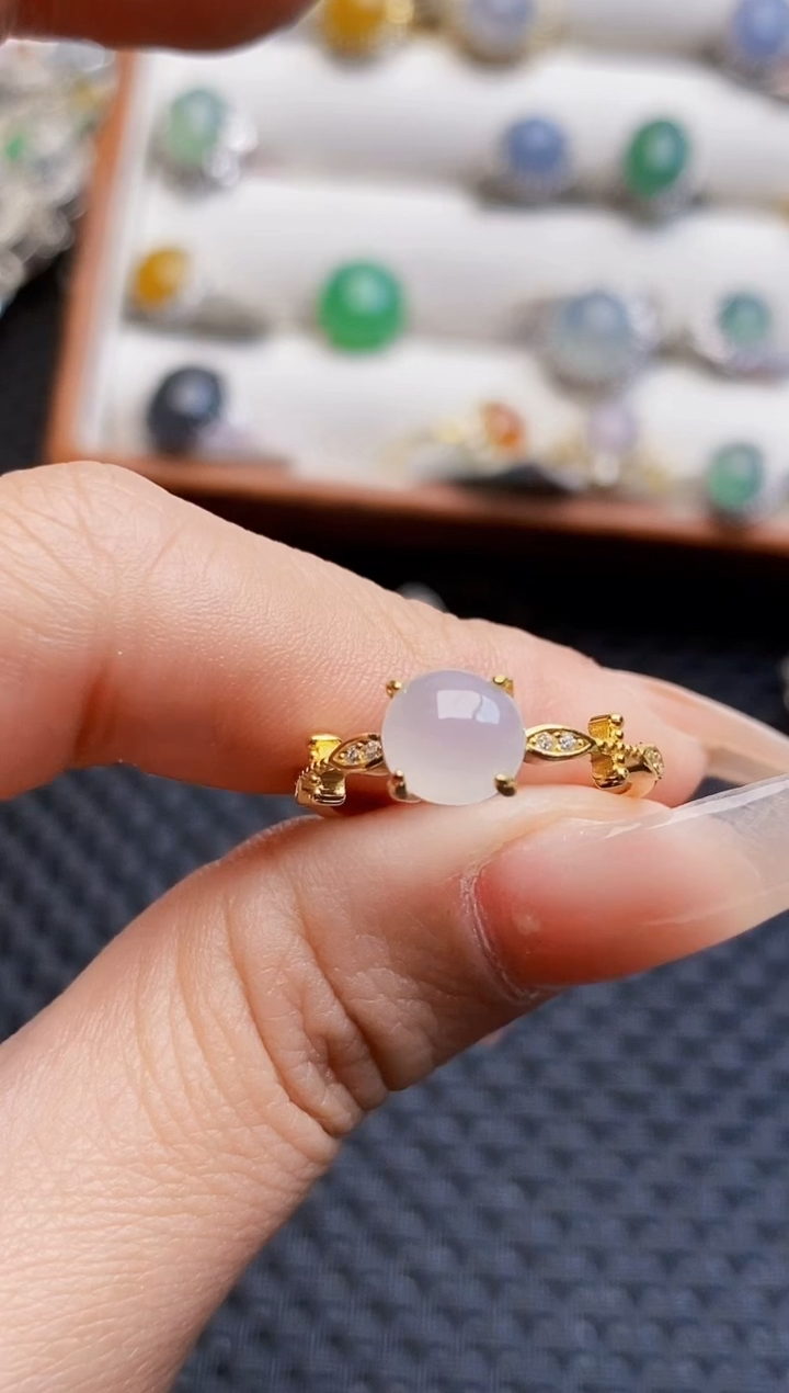 银S925镶嵌戒指翡翠2116