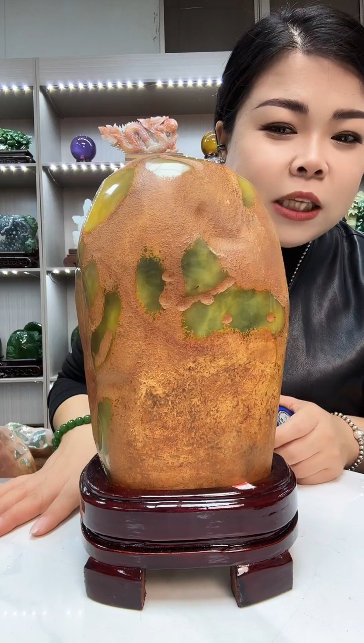 石材天然石材家居摆件办公室客厅玄关高档摆件