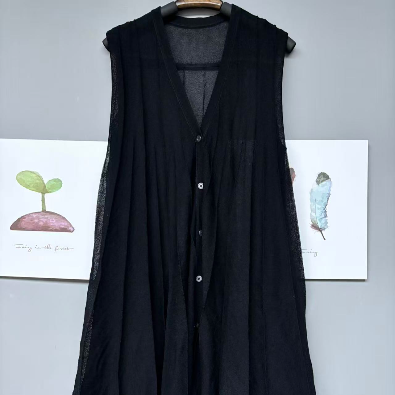 东美中尚原创重磅褶皱马甲裙达人必备叠穿时尚单品