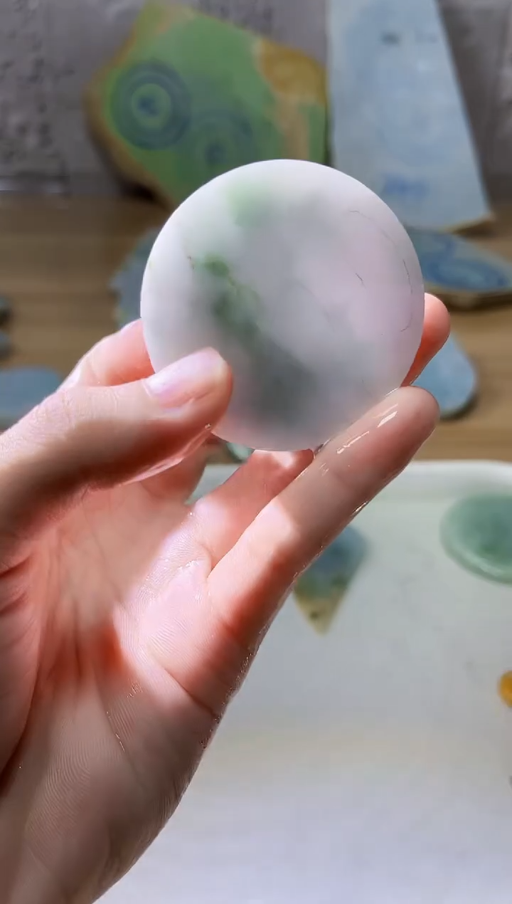 裸石翡翠翡翠a货正品玉石古陈455