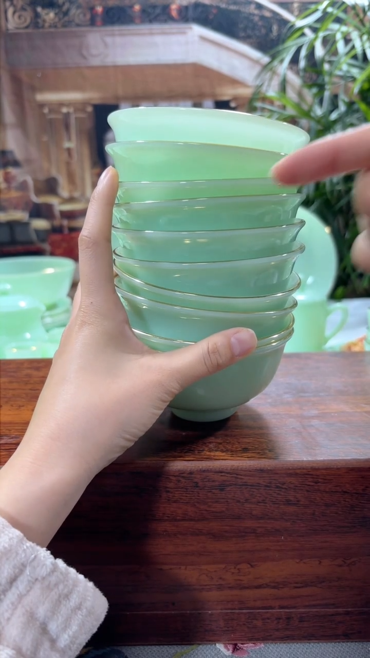 【闪购商品】...4.5英寸玉瓷碗10个口径11.5厘米 