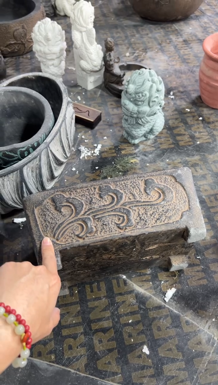 陶土【火山泥】石槽盆