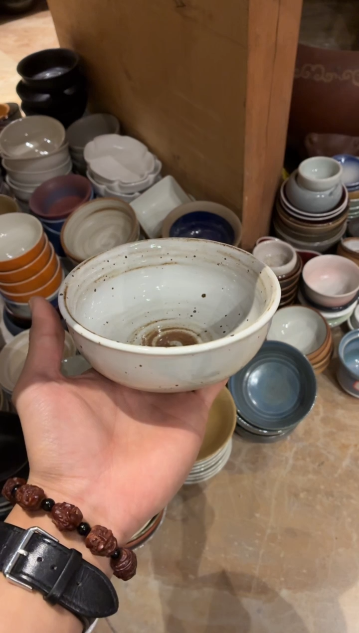 瓷片5寸白麻点饭碗（福利款）