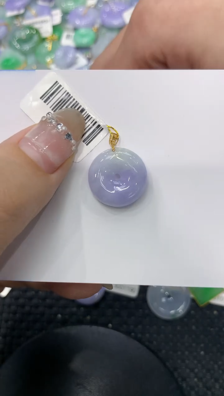 【闪购商品】翡翠颈饰18K金镶嵌2222222222