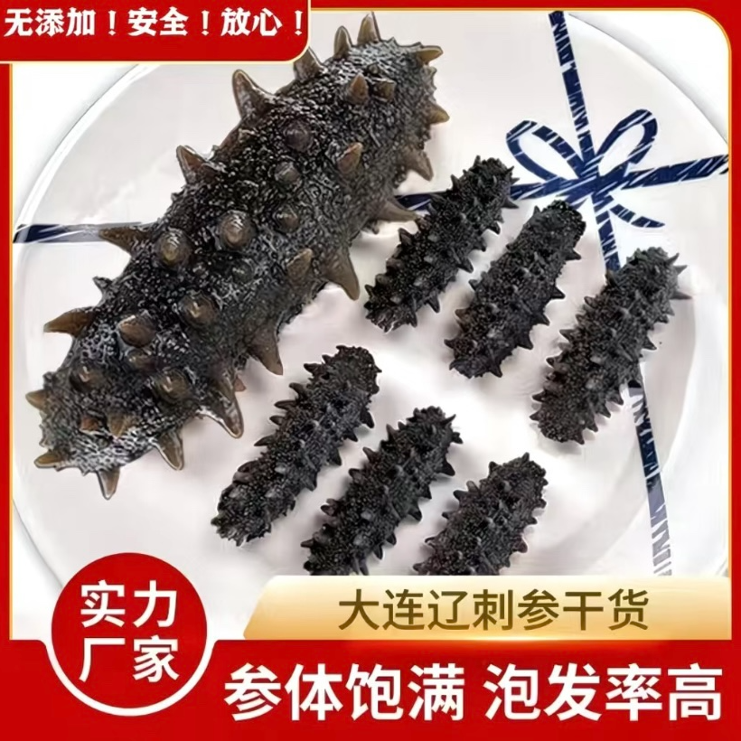 【国标特级】大连辽刺参海参高性价比40头 深海野生淡干辽刺参