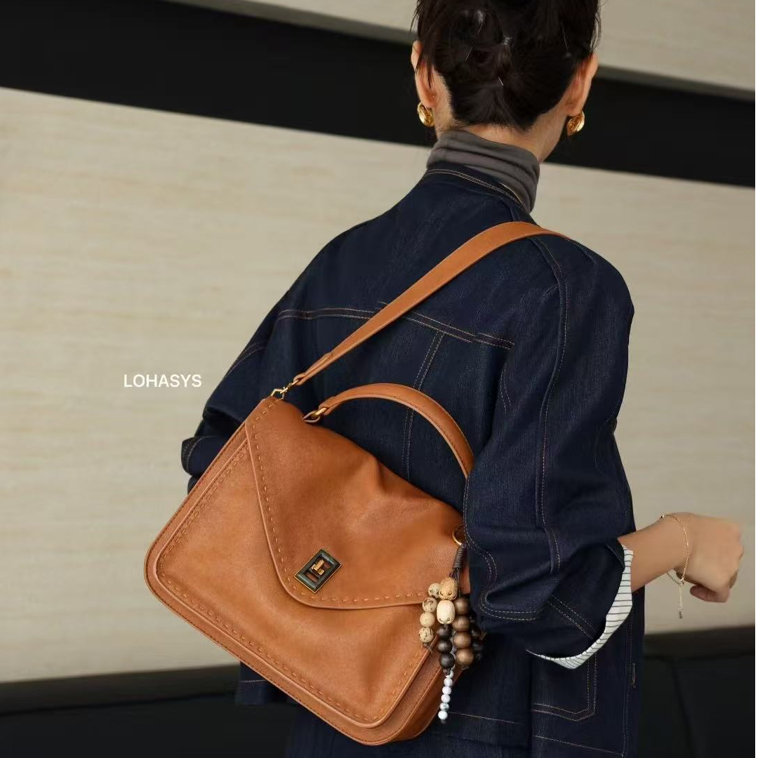 【牛角包】佳菲女包高端定制女包经典百搭