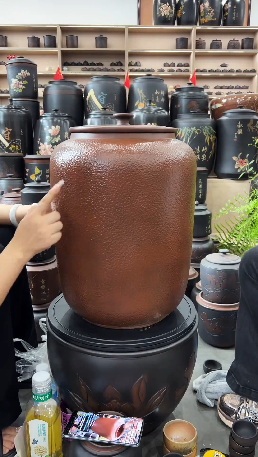 瑕疵茶缸高51cm 106 古铜色 