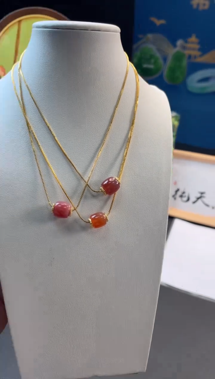 合金颈饰玛瑙/玉髓01