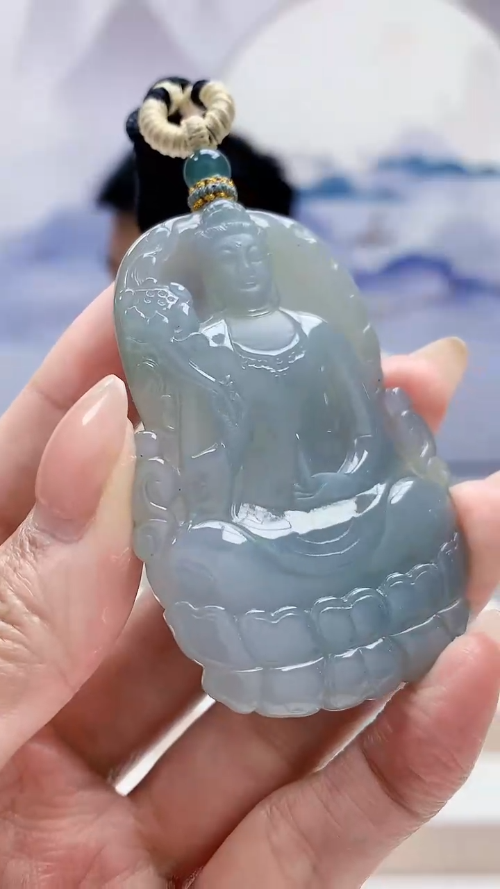 未镶嵌定制翡翠5028MM-毛货挂件130