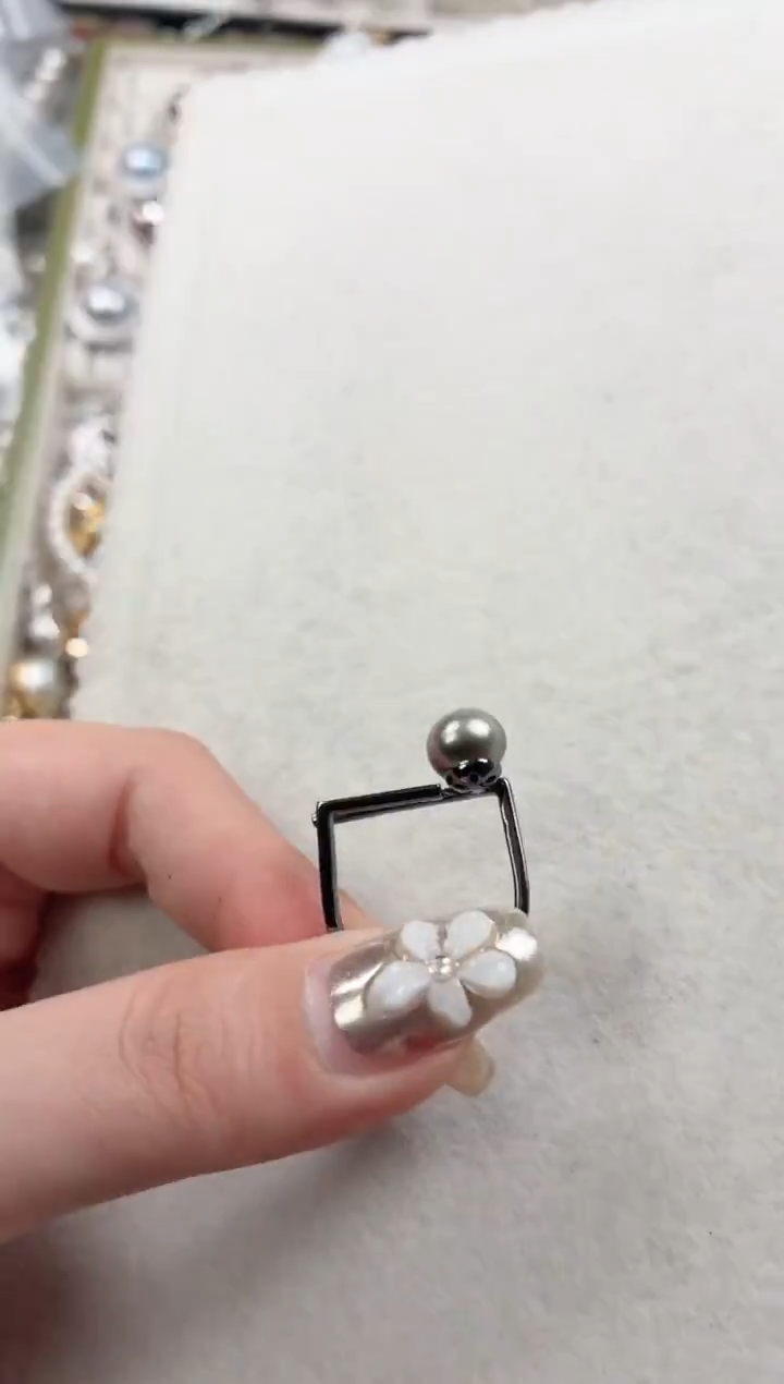 银S925镶嵌戒指海水珍珠q530