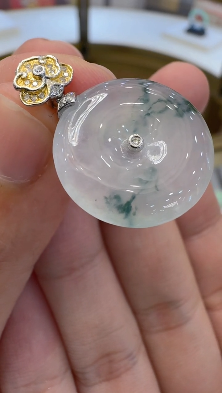 【闪购商品】翡翠吊坠(不含链)18K金镶嵌多样性团购发一件