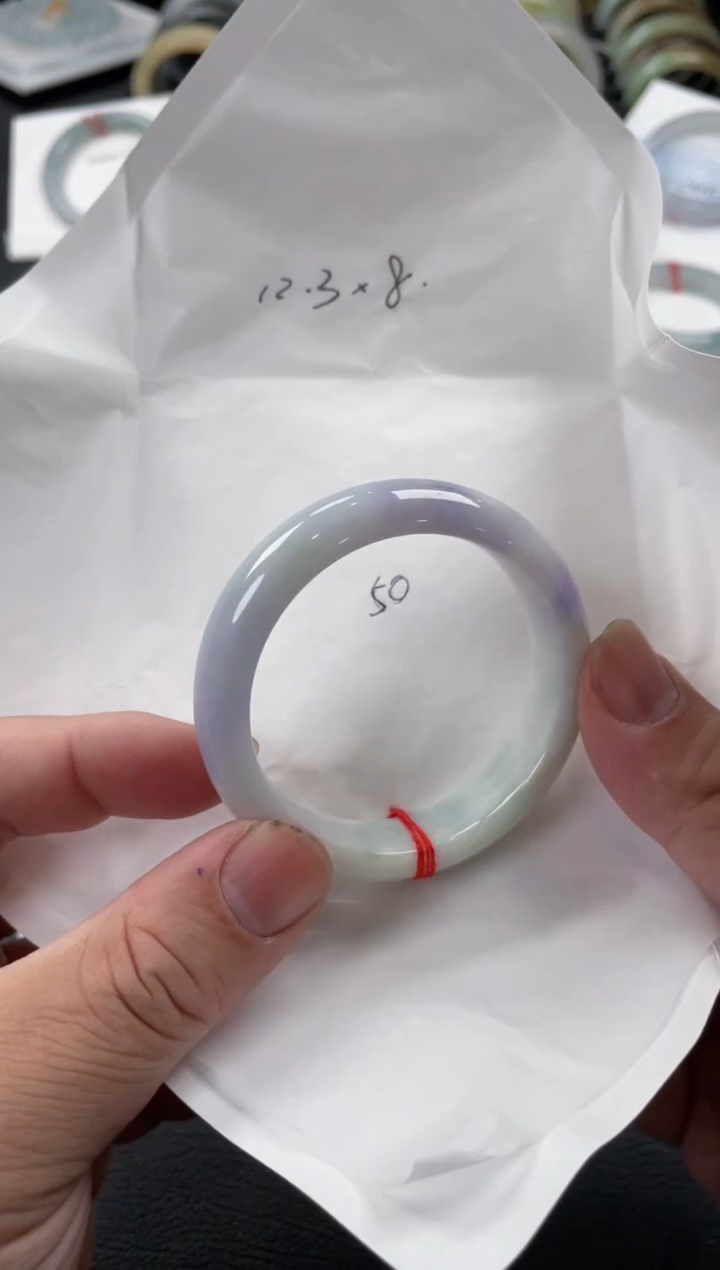 【闪购商品】翡翠手镯未镶嵌50正圈