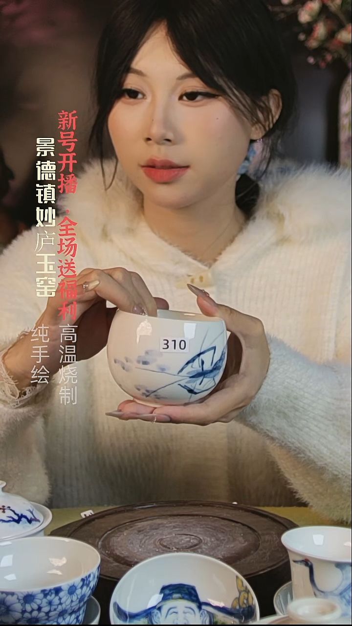 盘妙庐玉窑缸杯310