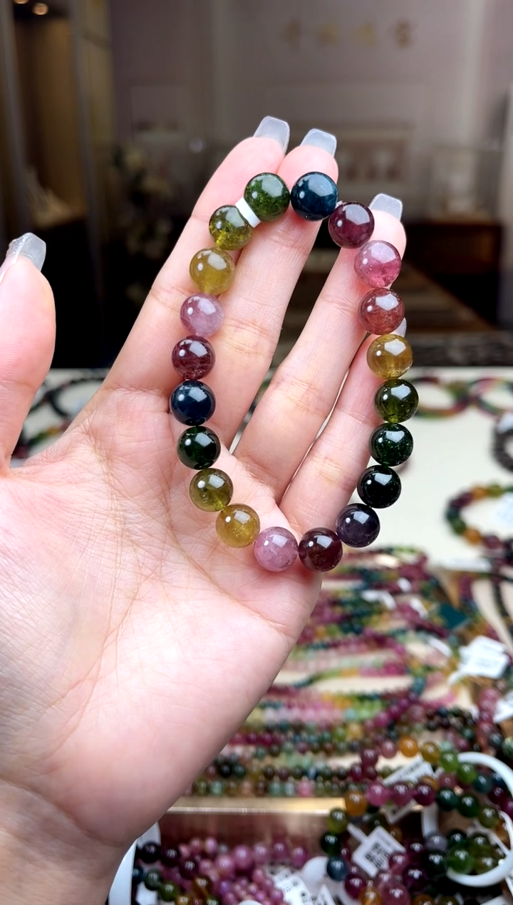 【闪购商品】碧玺/未镶嵌9mm+碧玺单圈多样性发货