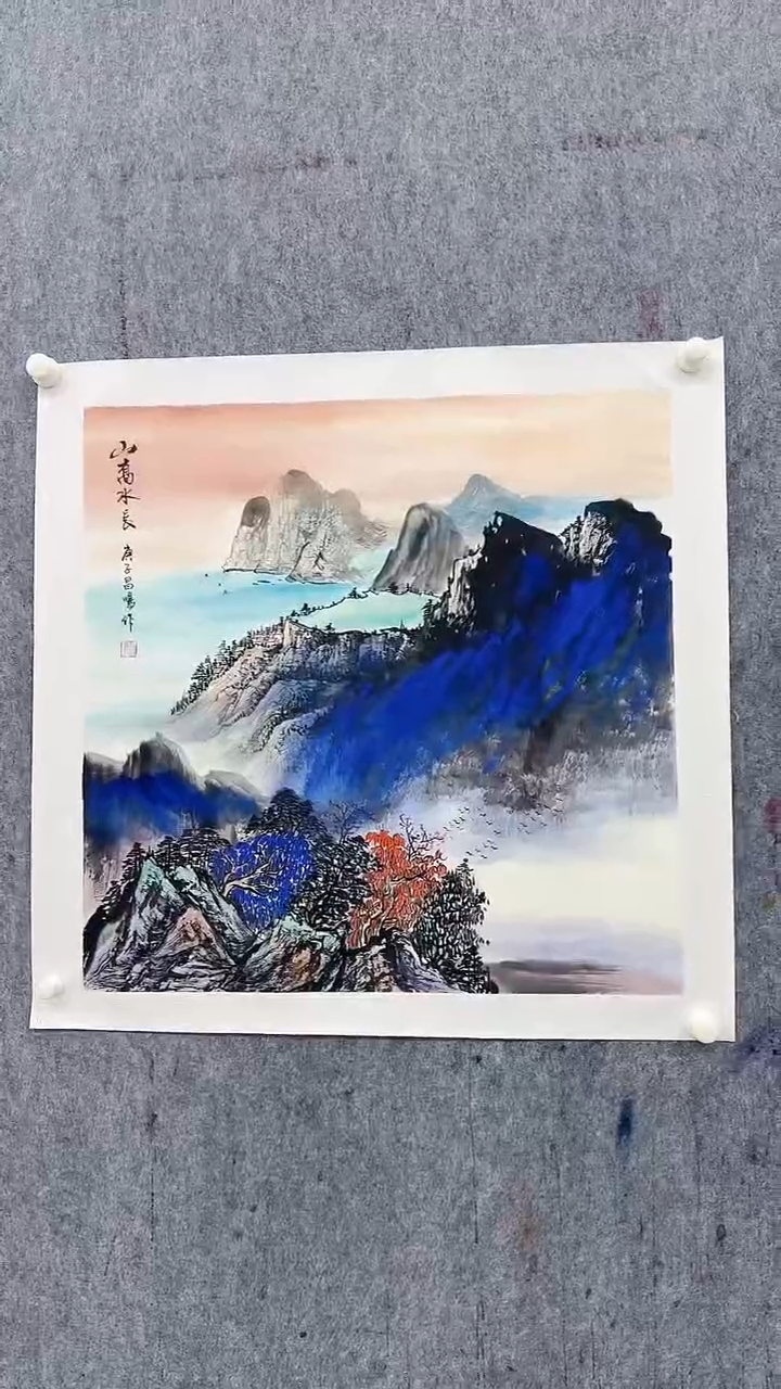 国画吴昌鸣4平尺国画作品