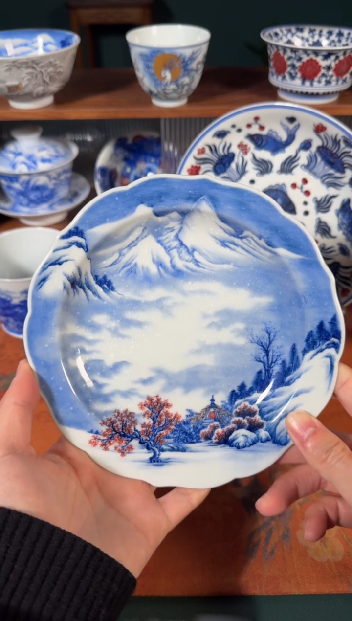 【闪购商品】杯景琳藏雪景壶承
