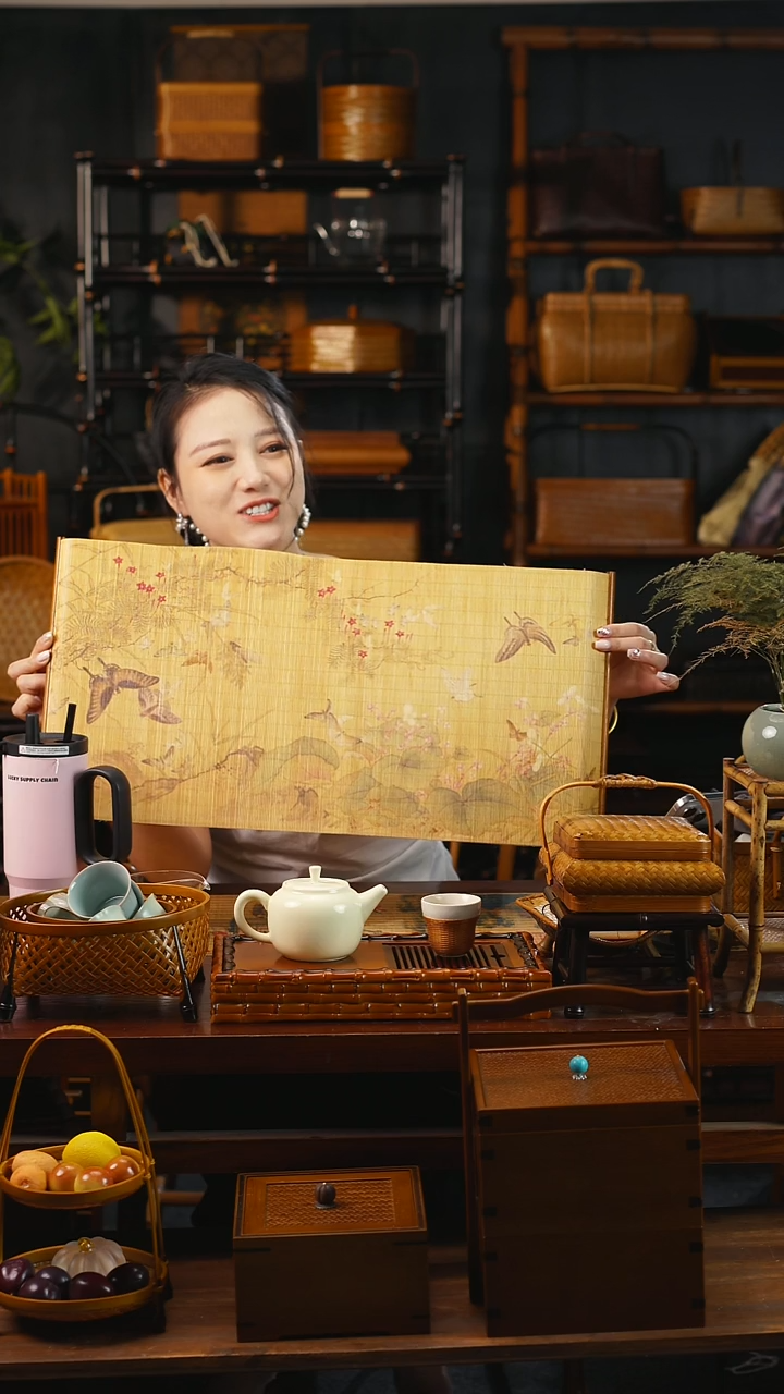 精品楠竹百蝶小茶席
