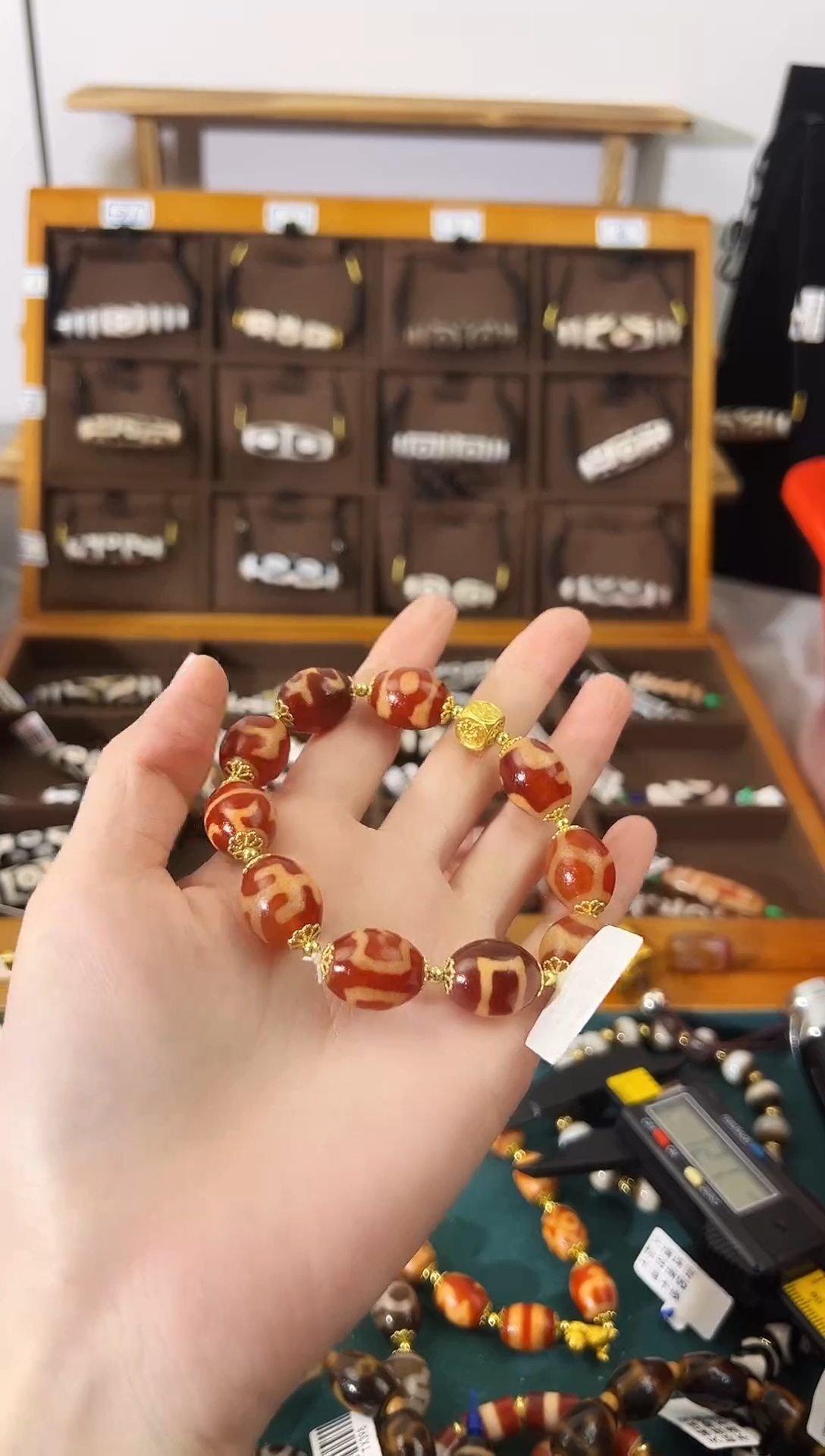 玛瑙/玉髓（覆膜）颈饰合金67（微瑕随机发货）